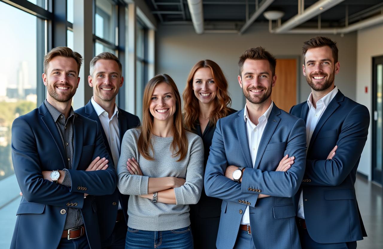 El equipo profesional y diverso de SolMaris Logistics en su oficina de Madrid